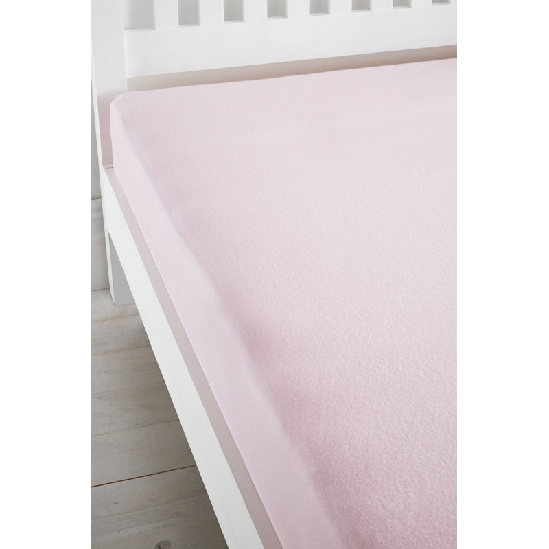 Brushed Cotton Fitted Sheet, Kingsize (5'), Pink