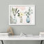 «Pastel Watercolor Forest Plants Flowers In Glass Vases Floral» sur papier-98265770-98265769