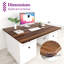 Plateau de table universel en mélamine 48 po x 36 po, bureau de restaurant bricolage, maison et bureau, noyer foncé Kaboon-122809321