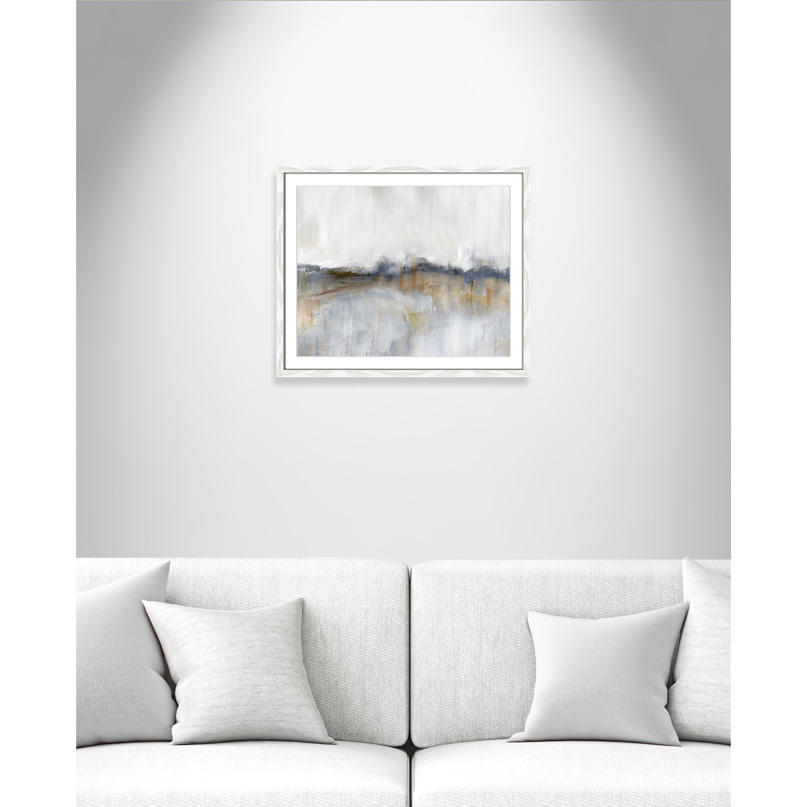 Autumnal Tide by Nan, 21.5" H x 25.5" W x 0.75" D, White Framed