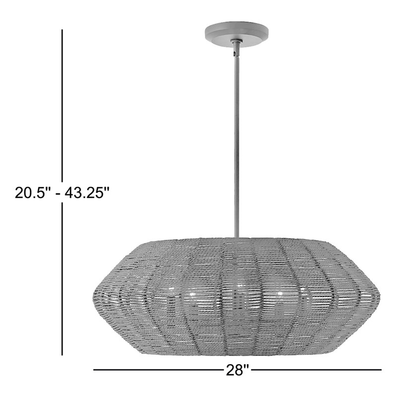 Luca 5 - Light Chandelier, Black/Brown