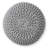  Casafield Round Pouf Ottoman, Cotton Knit Upholstered Footrest - Light Gray-197445878