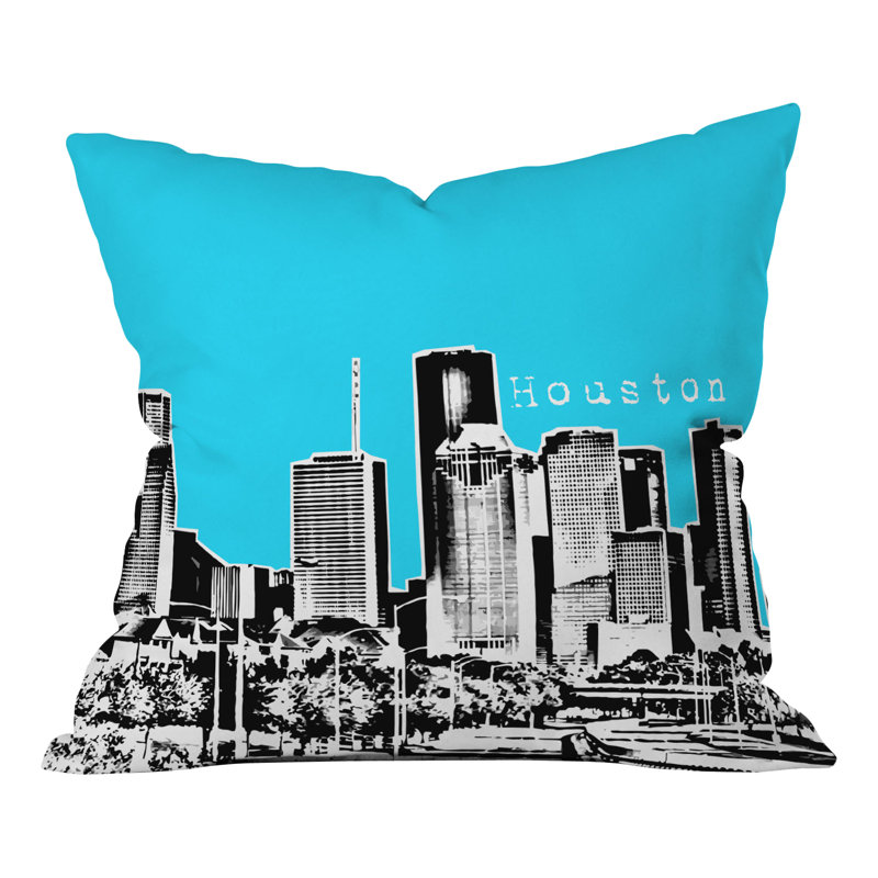 Bird Ave Houston Throw Pillow, Sky, 16" x 16"