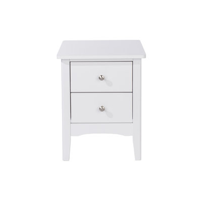 Clio 2 Drawer Bedside Table