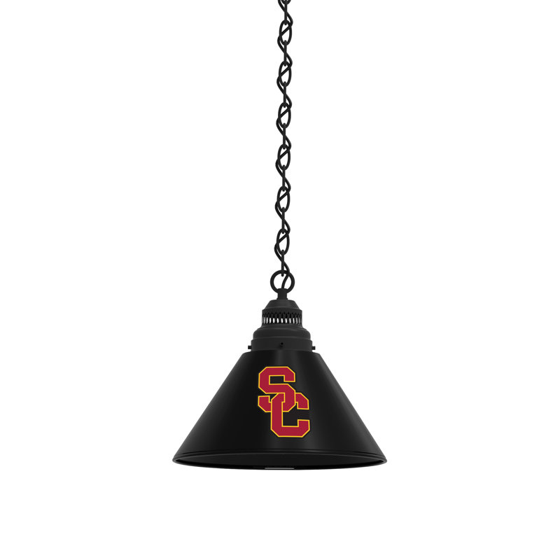 1 - Light Single Pendant, Black, USC Trojans
