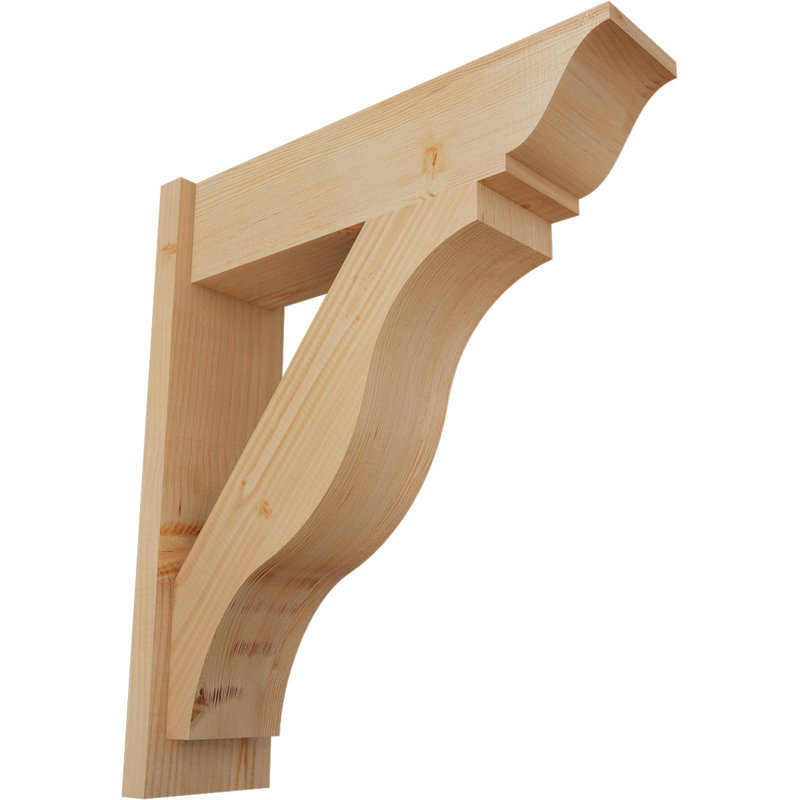 Persienne Funston traditionnelle, P 26 po x H 30 po, Sapin Douglas de 7 1/2 po (lisse)