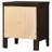 Garrett Cappuccino 2-Drawer Rectangular Nightstand