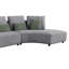 Canapé modulaire rembourré gris à 4 coussins