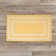 Tapis jaune à motif géométrique tressé Cisbrough