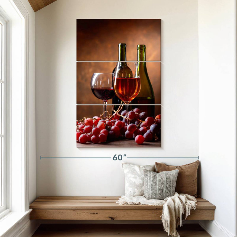Vin rouge Yarlin, H 50 po x l 32 po