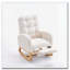Chaise berçante avec repose-pieds à haut dossier-985182336