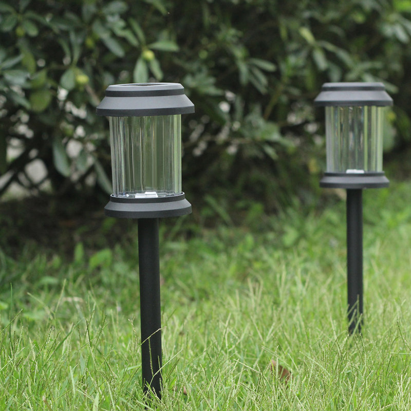 Black Solar Powered LED Pathway Light Pack, Set of 6