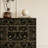 Vintage Pattern Solid Wood Storage Cabinet Decor