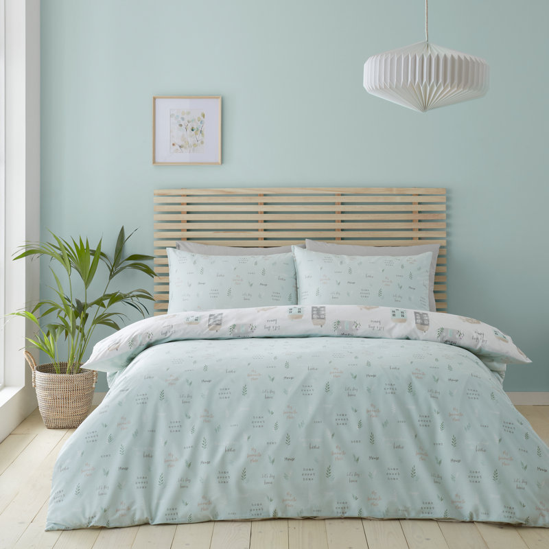 Home Sweet Home Duvet Cover Set, Kingsize - 2 Standard Pillowcases