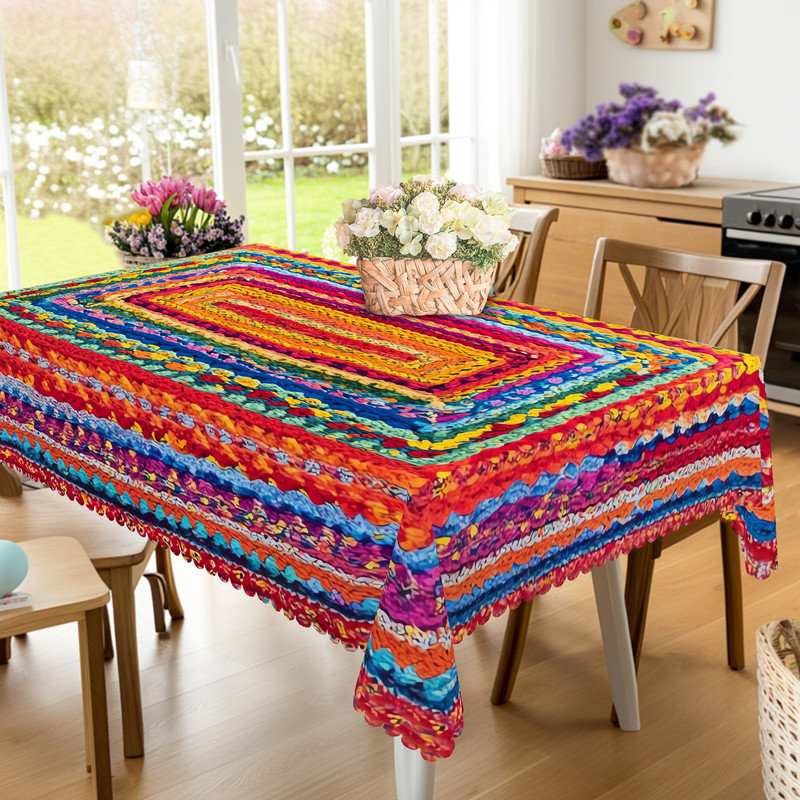 Nappe bohémienne, L 70,8 po x l 55 po