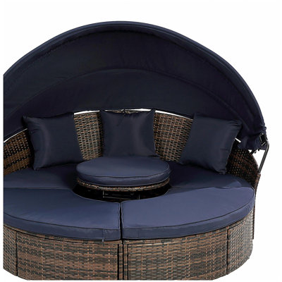 Canapé-lit d'extérieur KD Rattan