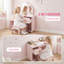 AIYAPLAY 2 In 1 Kids Dressing Table with Tri-Folding Mirror 3+