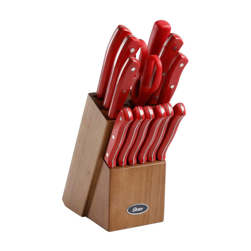 Gibson Oster Evansville 14 Piece Knife Block Set