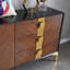 Buffet moderne en bois massif multifonctionnel