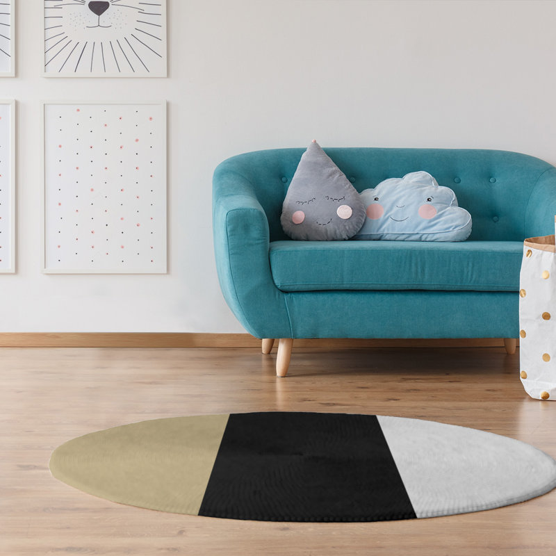 Chenille Indoor Rug, Round 5'