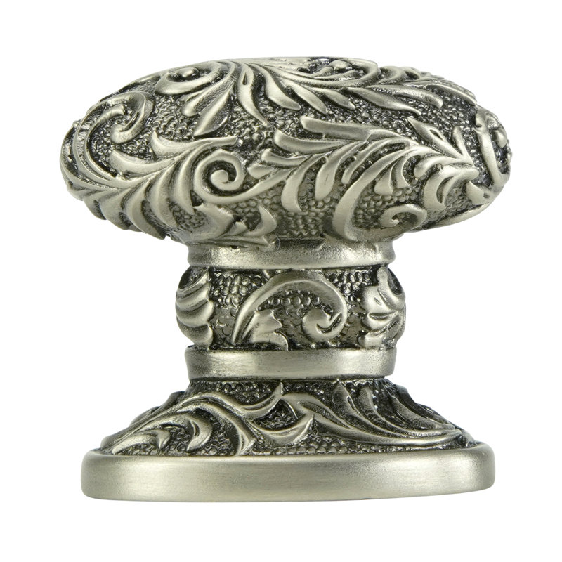 GLENDALE OVAL KNOB IN  PLATE, Antique Nickel