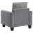 Dixon Grey Upholstered Rolled Arm Accent Chair