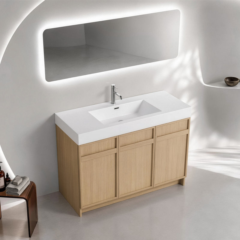 Bathroom Vanity with Resin Top, 48"