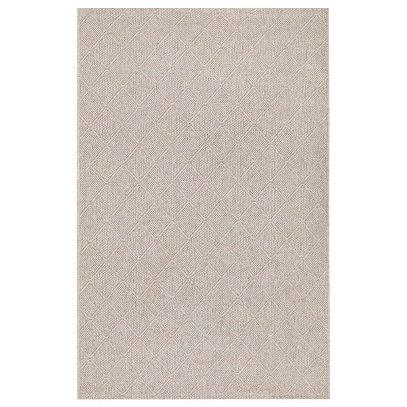 Jaritza Wool Geometric Indoor Rug, Rectangle 5'3" x 7'7"