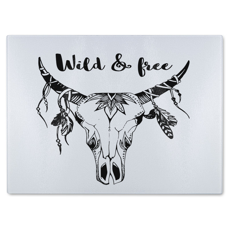 Boho Chic Fashion Glass Chopping Board