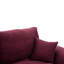 Canapé d'angle modulaire confortable 2 places Cloud, style moderne, avec revêtement en velours côtelé doux, housses de coussin amovibles, mousse haute densité et accoudoirs incurvés. Aucun assemblage requis. Parfait pour une ambiance de chambre à coucher.