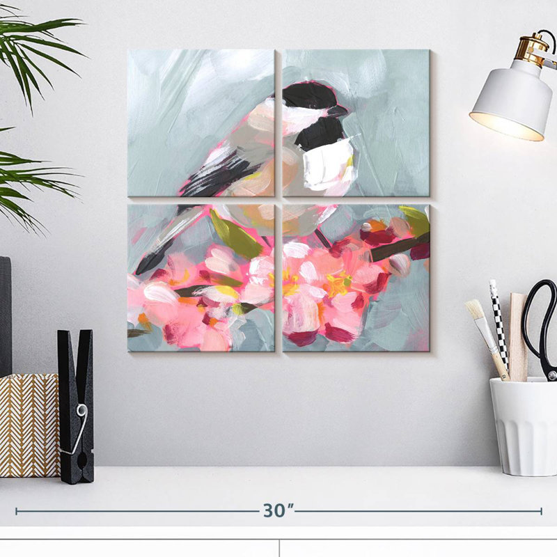 Brampt Brushstroke Bird II, H 18 po x l 18 po
