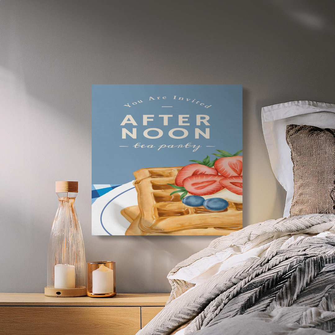 Waffle Berry Afternoon Tea Canvas Print