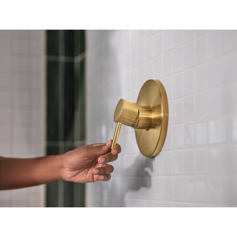 Ensemble de garniture de douche à 1 poignée M-CORE 3-Series Moen, valve requise, Or brossé