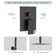 16 inches Ceiling Mount Pressure Balancing Complete Shower System Rain Shower Head with Rough-in Valve and Trim Kit