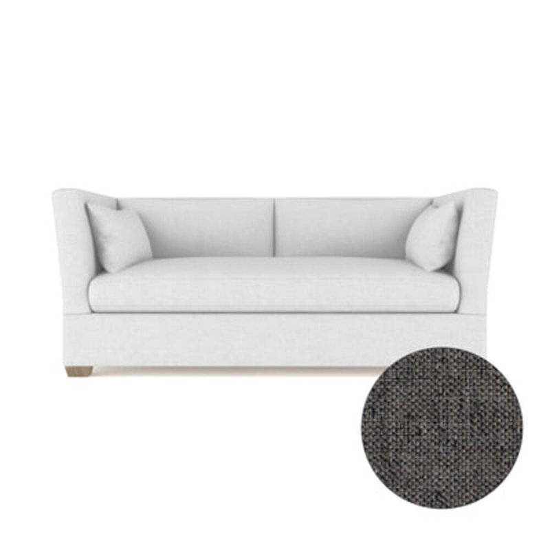 Rivington Flare Square Track-Arm Sofa, Weathered, 31" H x 84" W x 37" D, Vintage Leather Alabaster
