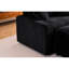 Chaise simple de conception moderne avec espace de vie confortable et amovible en velours côtelé noir