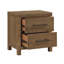 Table de chevet 1 pièce Rustic Modern Brown