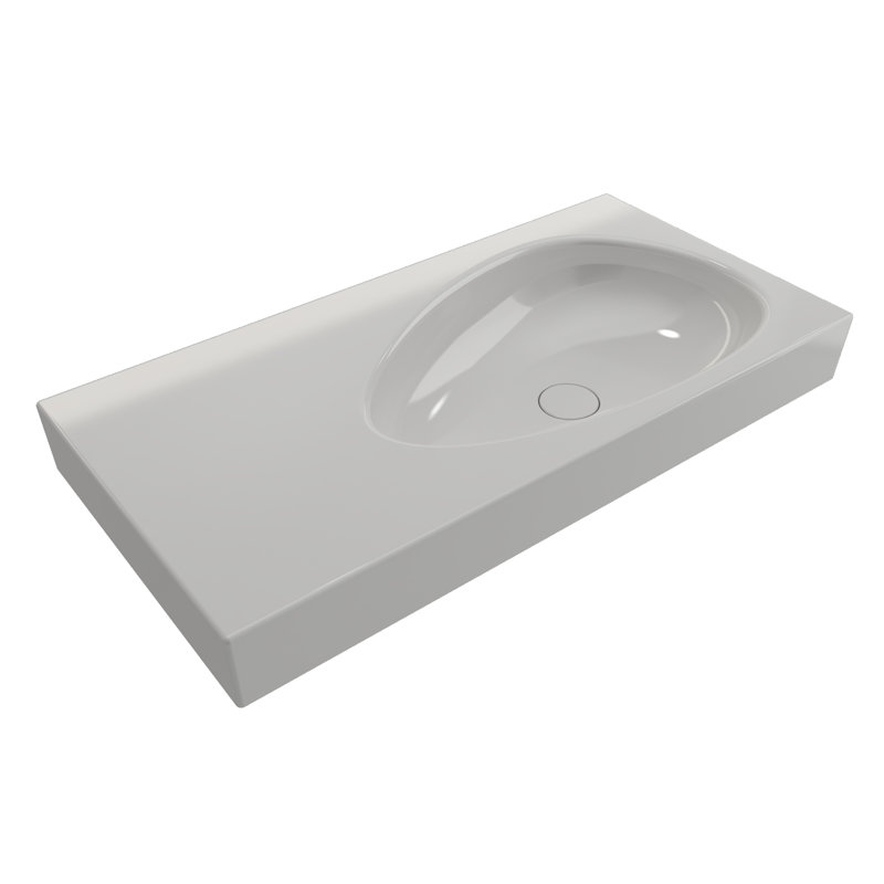 Etna 35.5'' L Bathroom Sink, White