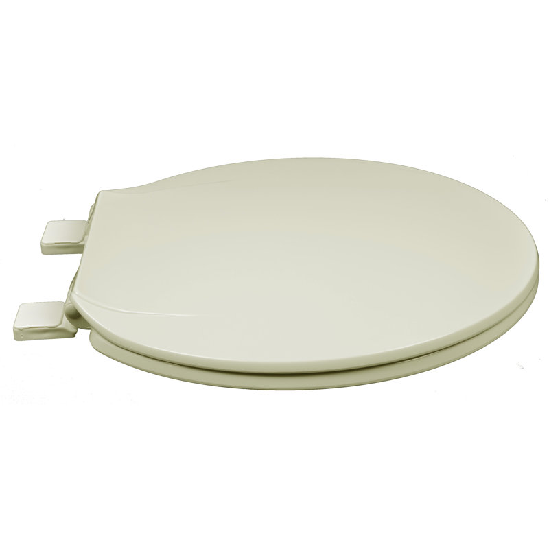 Round Toilet Seat and Lid, Linen/Biscuit