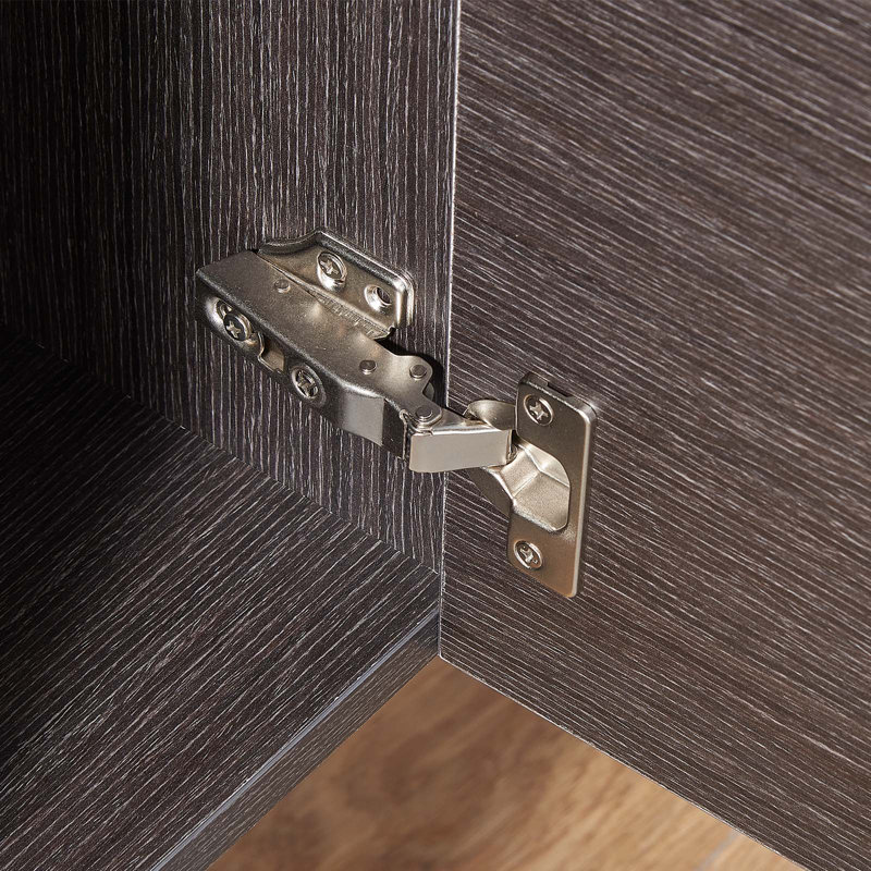 Ensemble de meuble-lavabo simple 24 po 2 portes moderne noir