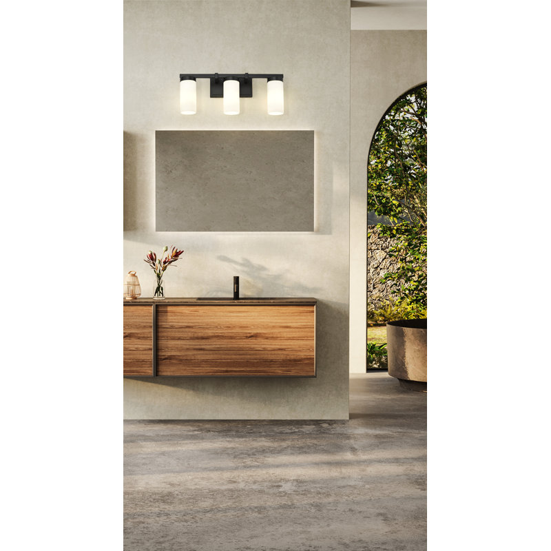 Avers 3 Light Vanity, Matte Black