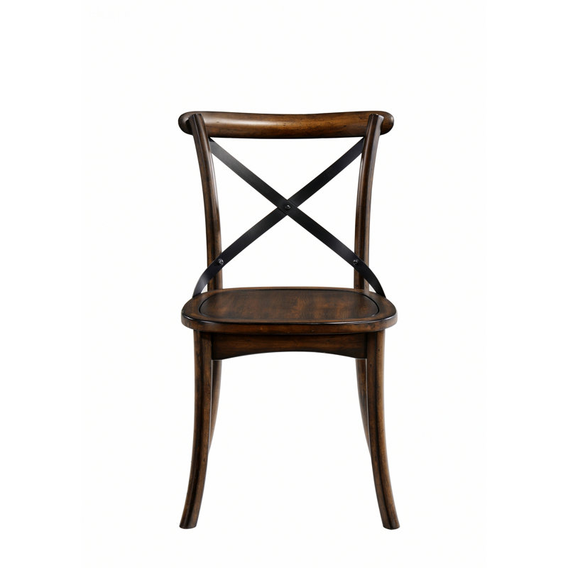 Chaise d'intérieur, ensemble de 2 chaises sans accoudoirs, chaises d'appoint en bois