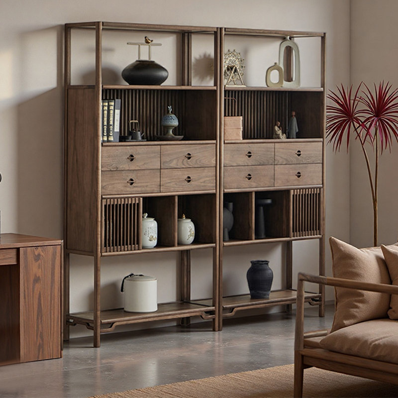 Chinese style simple storage bookcase
