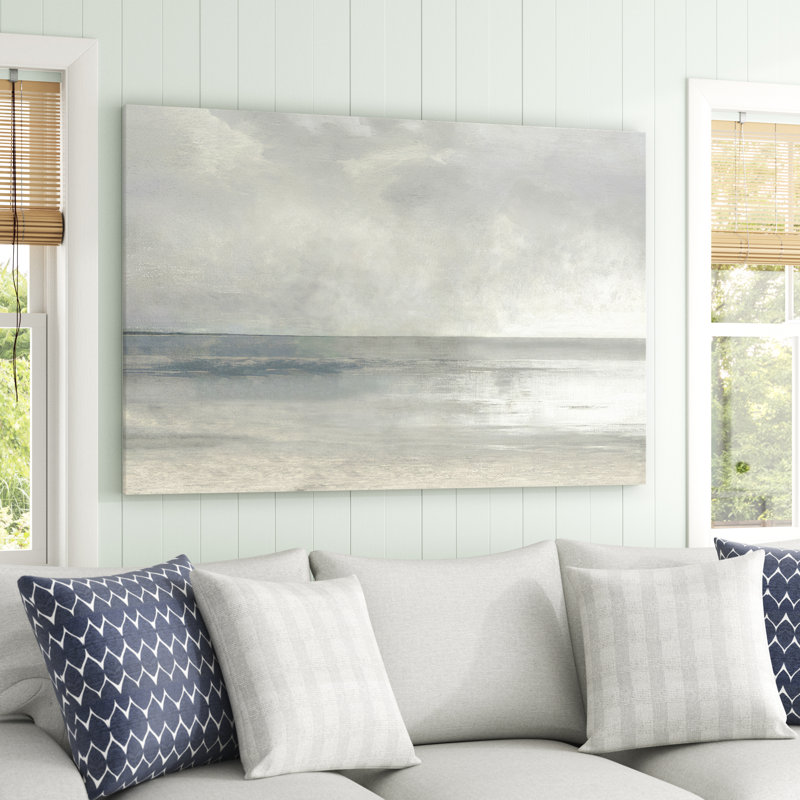«Pastel Seascape II» par Christy Mckee, impression sur toile tendue, H 8 po x l 12 po, Toile tendue, Sans cadre