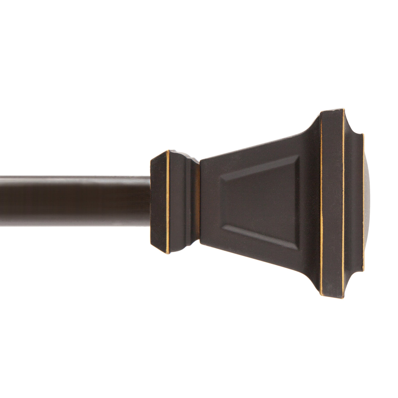 Richmond Single Curtain Rod, 48" - 86", Oil Rubbed Bronze