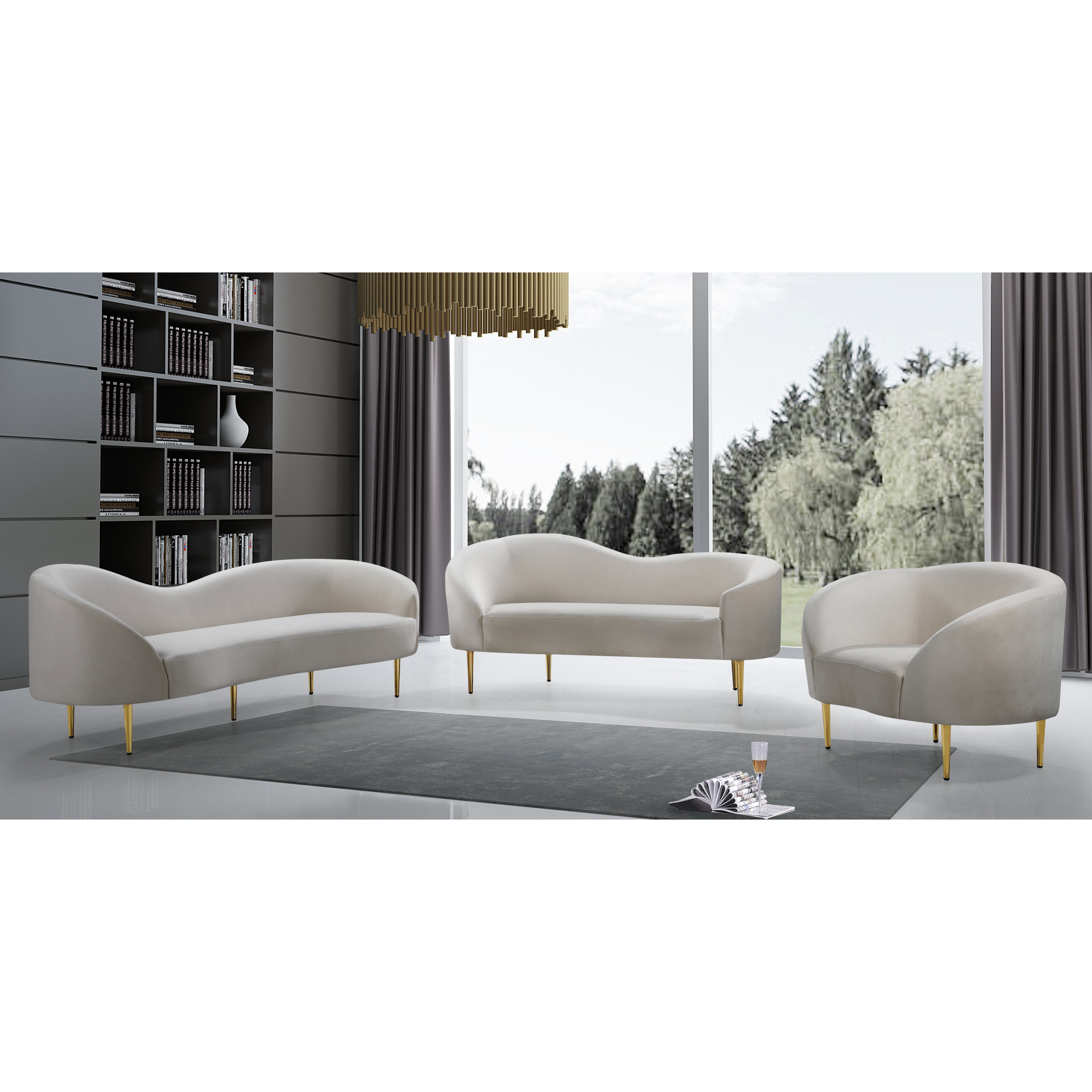 Shurtz 3 - Piece Living Room Set