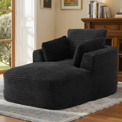 Boneless Couch Sofa Chiar Chaise Lounge Chair Indoor Upholstered Corduroy Couch Cloud Sleeper Sofa Oversized Reading Chair For Living Room No Assembly by CHORLENIMI