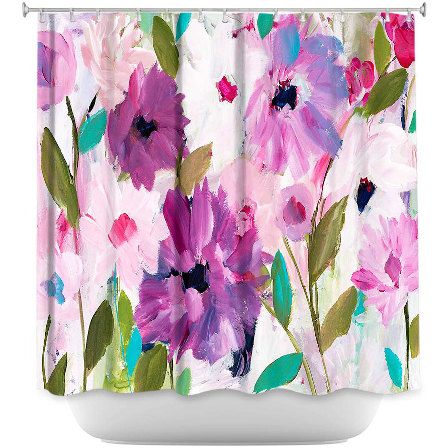 Floral Shower Curtain DiaNoche Designs