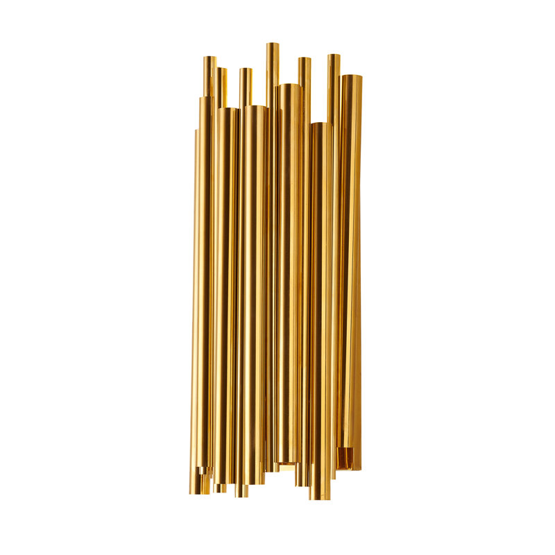 Conte 2-Light Gold Rod Wall Sconce