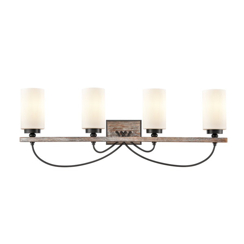 Tallant 2 - Light Dimmable Vanity Light, White, 6 Watt Vinage LED Bulb